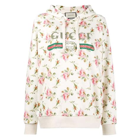 gucci rose print fake logo hoodie|gucci genuine hoodie.